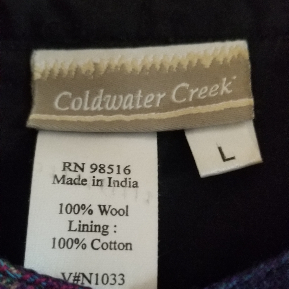 Coldwater Creek Womens Embroidered Patchwork Vest Size L - Picture 3 of 5